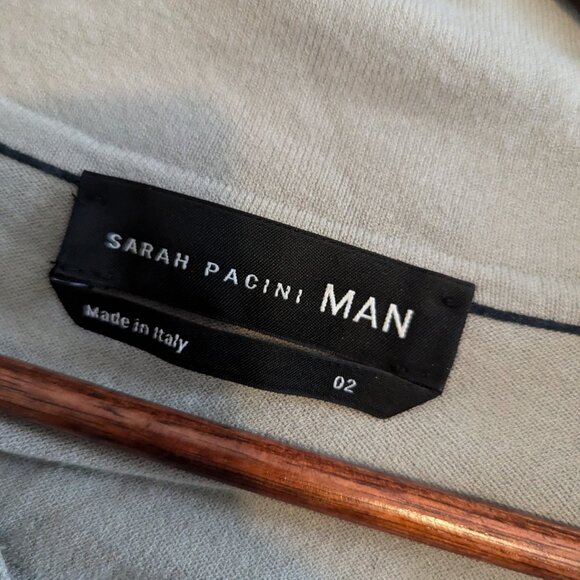 SARAH PACINI - Snap button collared sweater - Sz 02 - Picture 7 of 8
